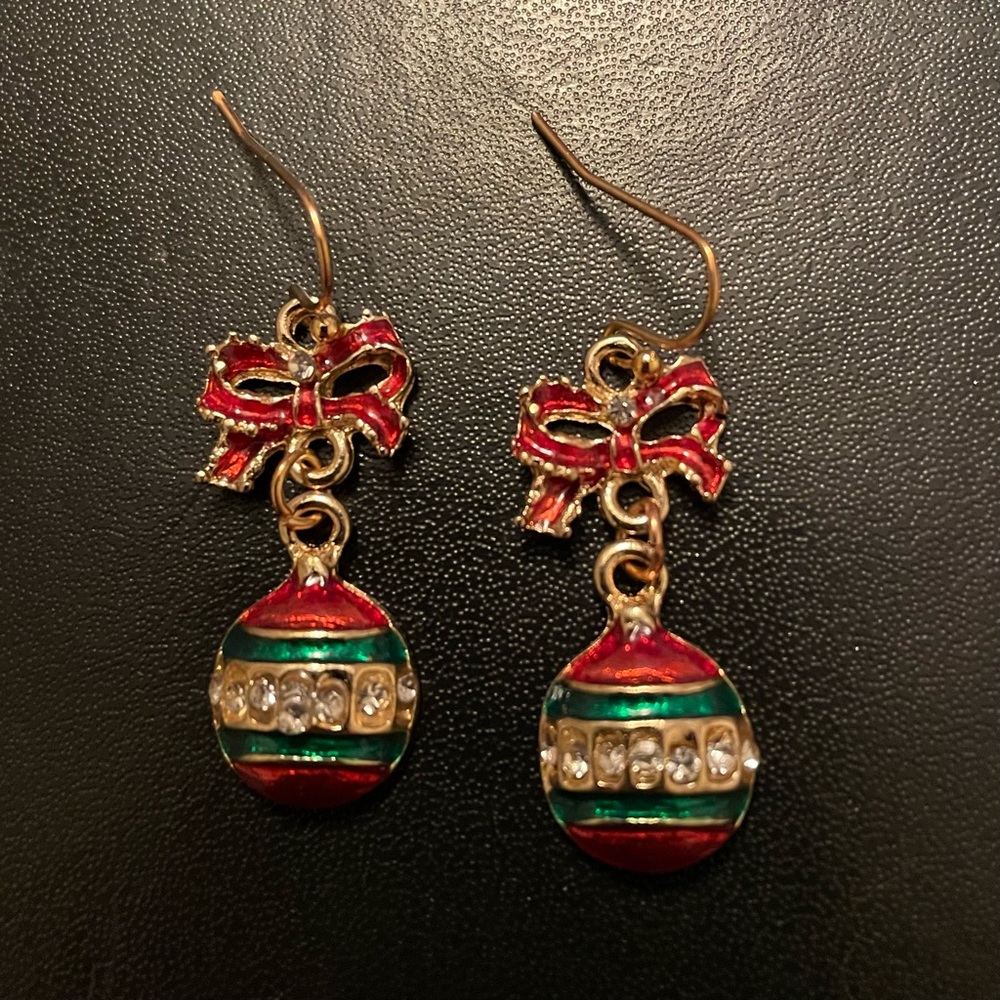💗 Christmas Holiday Jingle Bells Ornament Earrings NEW